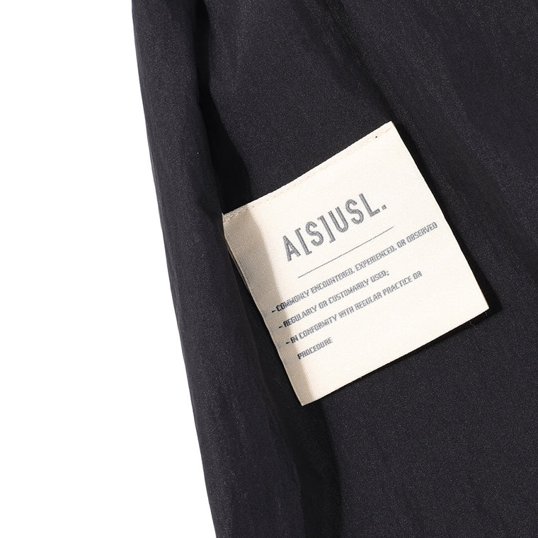 A[S]USL 2 LAYERS RUFFLES SKIRT-BLACK