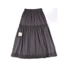 A[S]USL 2 LAYERS RUFFLES SKIRT-CHARCOAL