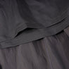 A[S]USL 2 LAYERS RUFFLES SKIRT-CHARCOAL