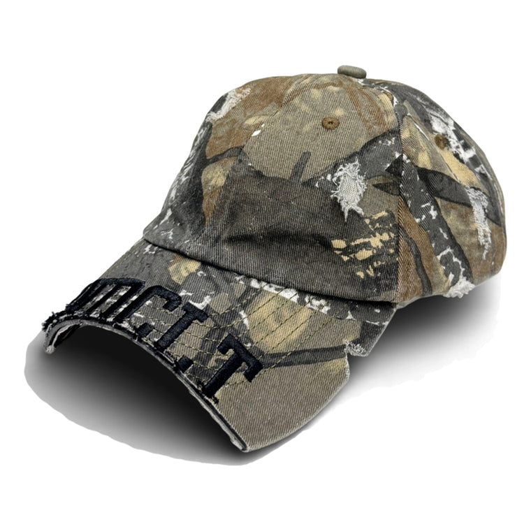 2ND CLOSET “2NDCLT”WASHED DAMAGED CAP-WASHED CAMO