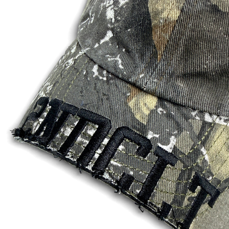 2ND CLOSET “2NDCLT”WASHED DAMAGED CAP-WASHED CAMO