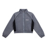 NEUTRAL SOCIETY 2 TONE TRACK JACKET-DARK GREY