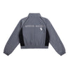 NEUTRAL SOCIETY 2 TONE TRACK JACKET-DARK GREY