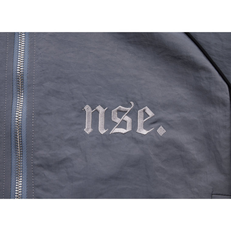 NEUTRAL SOCIETY 2 TONE TRACK JACKET-DARK GREY