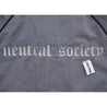 NEUTRAL SOCIETY 2 TONE TRACK JACKET-DARK GREY