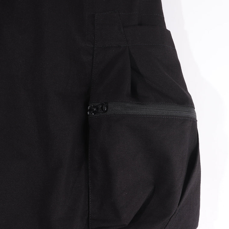 A[S]USL 3D POCKETS RIBSTOP SHORTS-BLACK