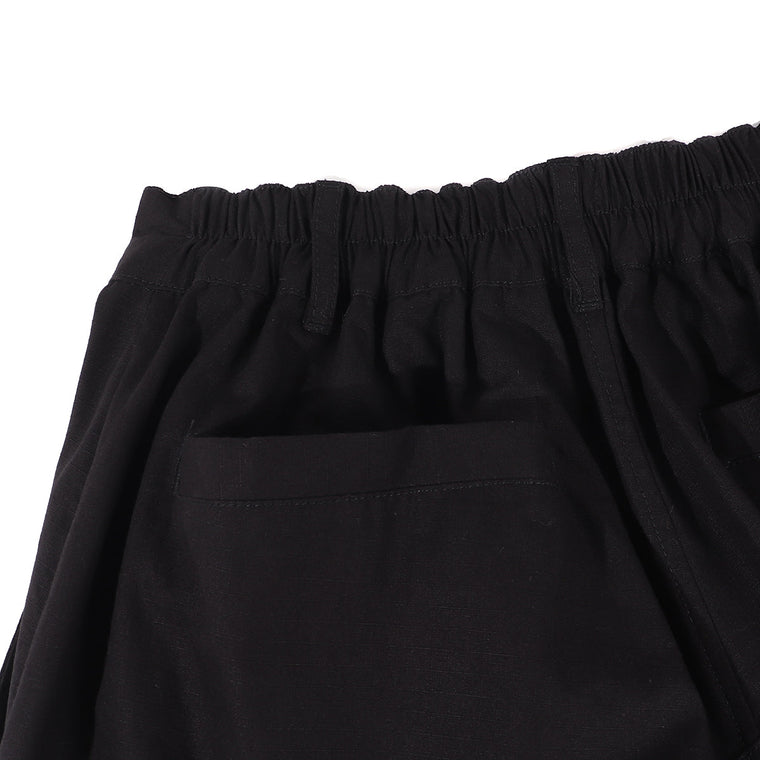 A[S]USL 3D POCKETS RIBSTOP SHORTS-BLACK