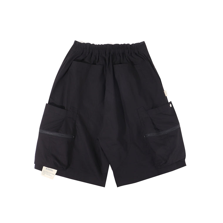 A[S]USL 3D POCKETS RIBSTOP SHORTS-BLACK
