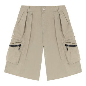 A[S]USL 3D POCKETS WIDE SHORTS-BEIGE