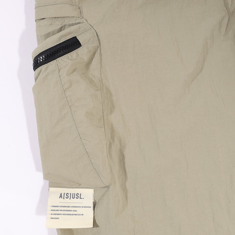 A[S]USL 3D POCKETS WIDE SHORTS-BEIGE