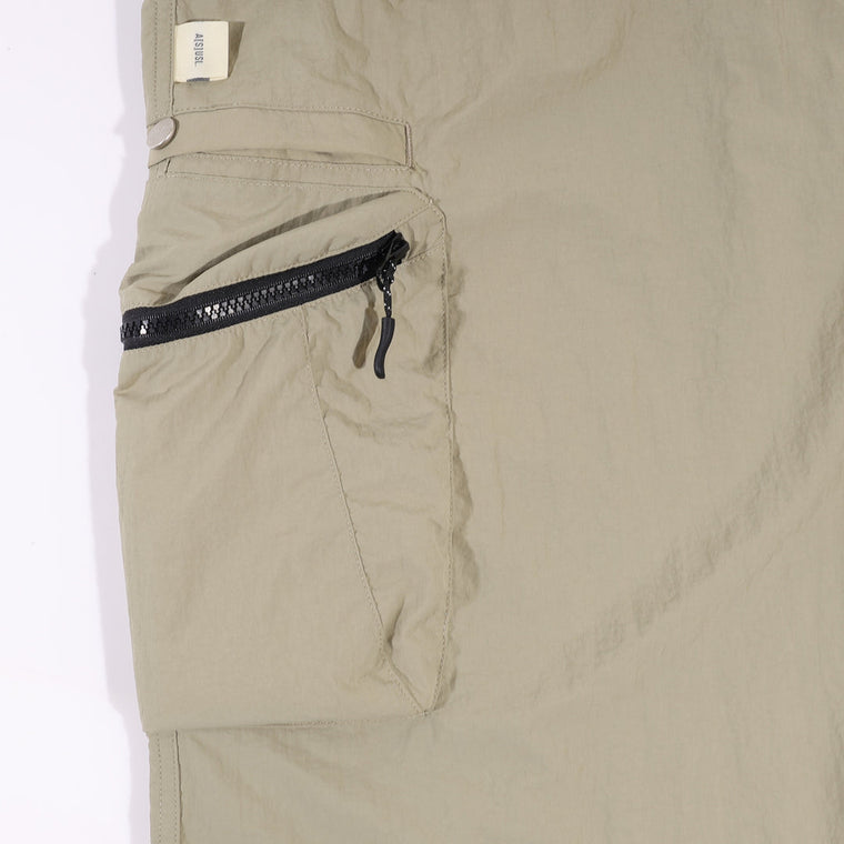 A[S]USL 3D POCKETS WIDE SHORTS-BEIGE