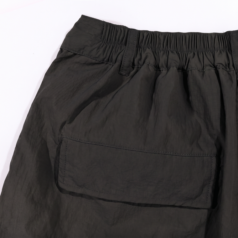 A[S]USL 3D POCKETS WIDE SHORTS-BLACK