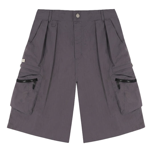 A[S]USL 3D POCKETS WIDE SHORTS-CHARCOAL