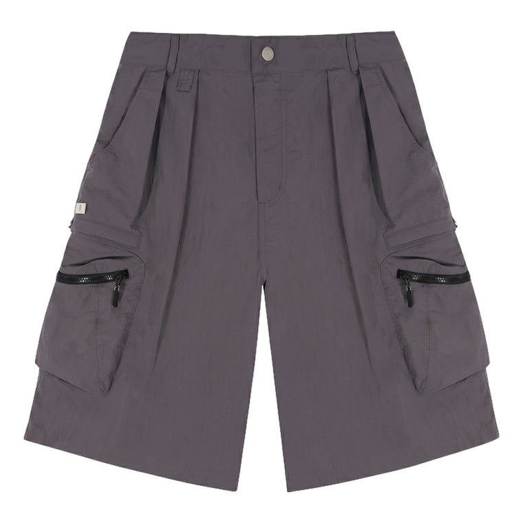 A[S]USL 3D POCKETS WIDE SHORTS-CHARCOAL