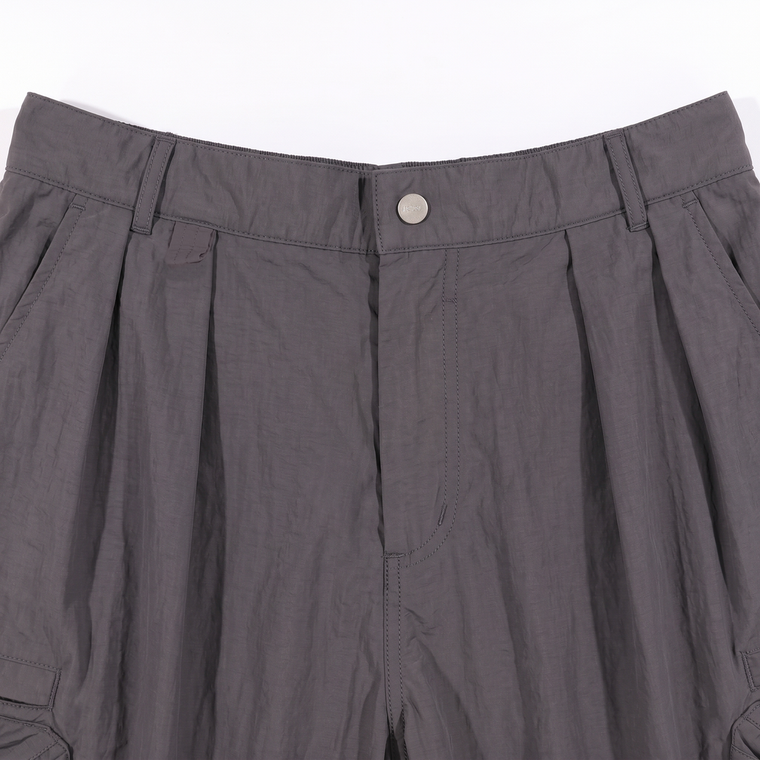 A[S]USL 3D POCKETS WIDE SHORTS-CHARCOAL