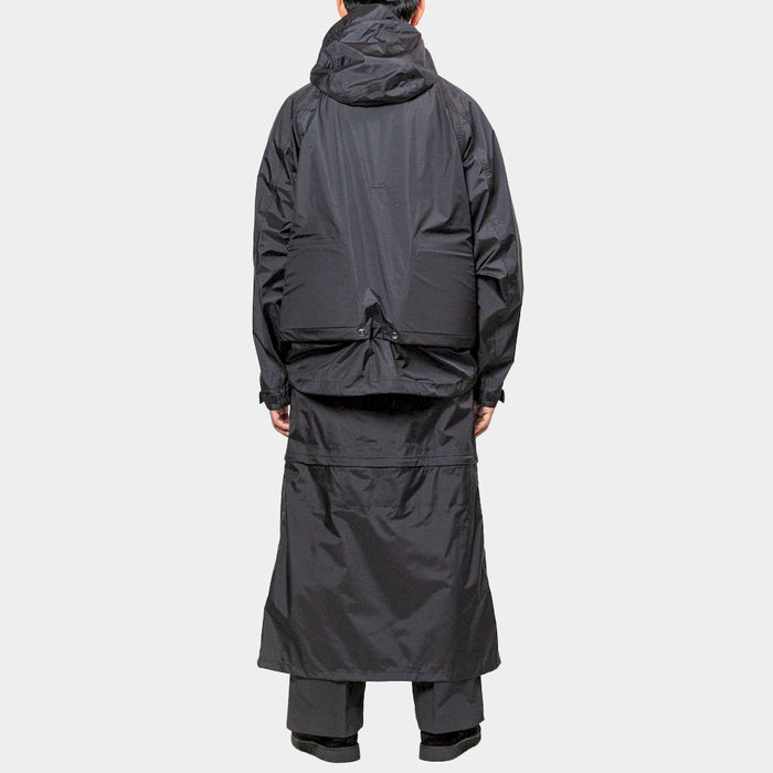 MEANSWHILE 3 LAYER WRAP SKIRT-BLACK