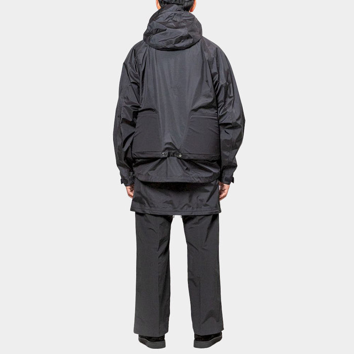 MEANSWHILE 3 LAYER WRAP SKIRT-BLACK