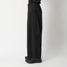WHITE MOUNTAINEERING 3 TUCK WIDE PANTS-BLACK