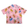 2ND CLOSET TIGERS HARAJUKU PRINTED SUMMER SHIRT-PINK
