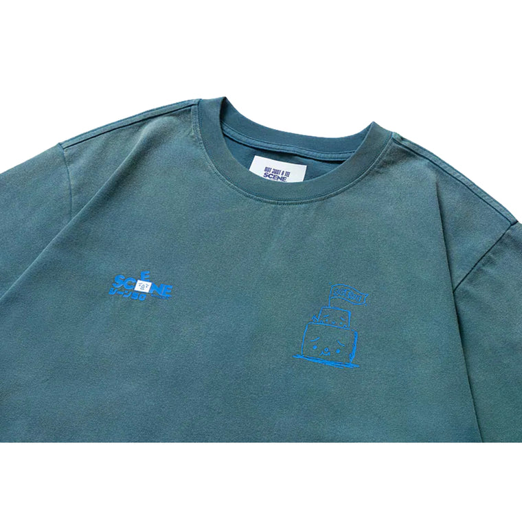 SCENE BY ICE FIRE x TO-FU SUMMER TEE B-BLUE