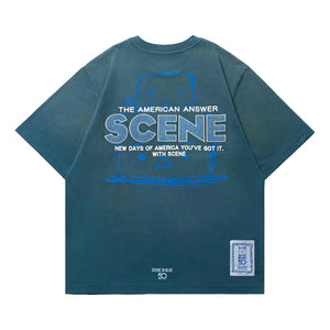SCENE BY ICE FIRE x TO-FU SUMMER TEE B-BLUE