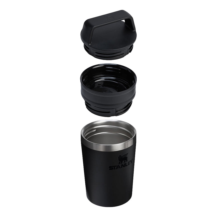 STANLEY 8OZ CAFE TO GO TRAVEL MUG-BLACK 2.0