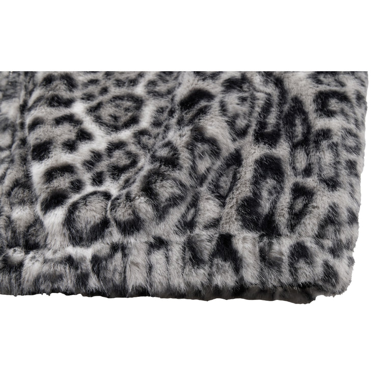 NEUTRAL SOCIETY LEOPARD REVERSIBLE JACKET-GREY LEOPARD