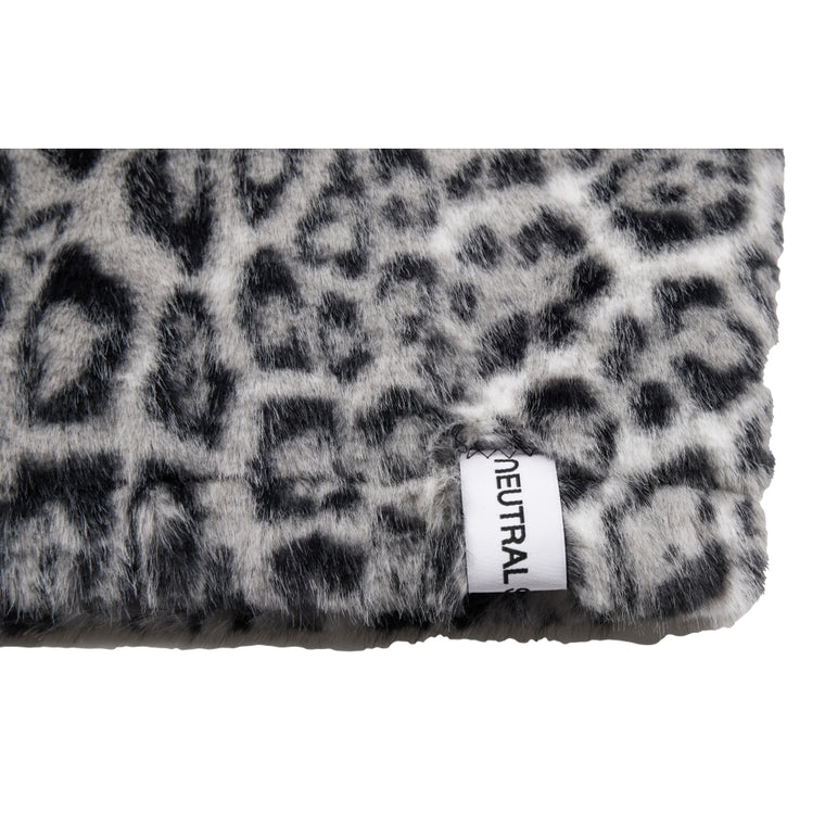 NEUTRAL SOCIETY LEOPARD REVERSIBLE JACKET-GREY LEOPARD