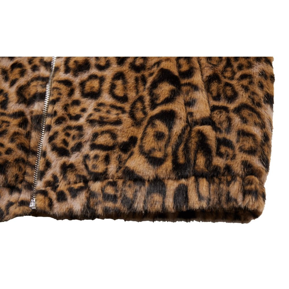 NEUTRAL SOCIETY LEOPARD REVERSIBLE JACKET-BLACK LEOPARD