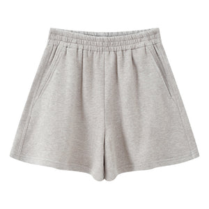 ESPRIT A-LINE FLEECE SHORTS-BEIGE