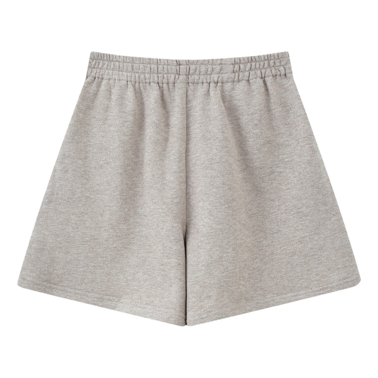 ESPRIT A-LINE FLEECE SHORTS-BEIGE