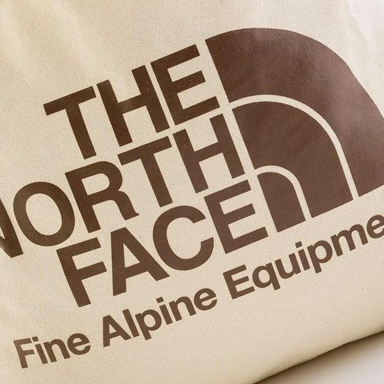 THE NORTH FACE ADJUSTABLE COTTON TOTE-BEIGE