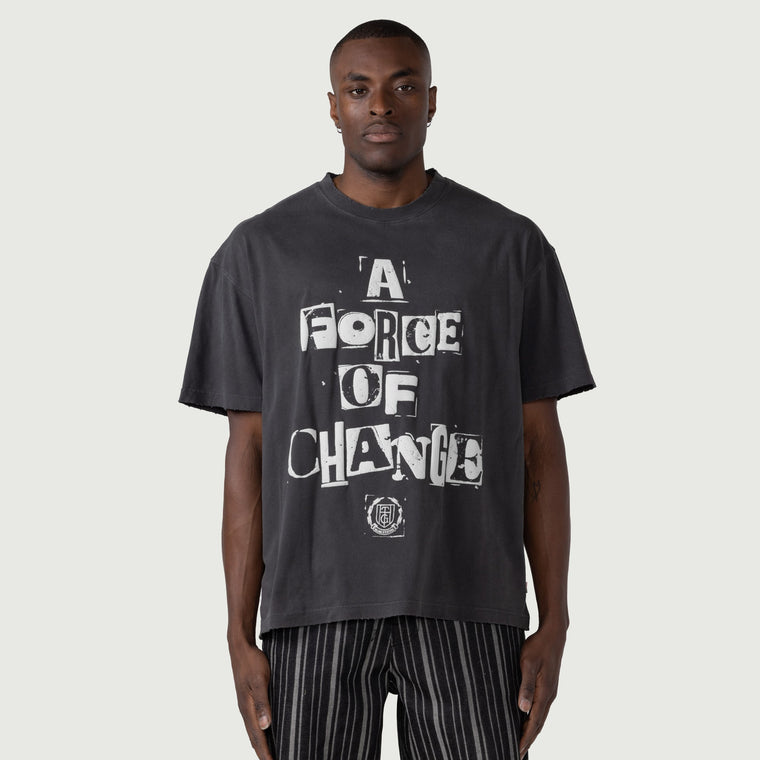 HONOR THE GIFT A FORCE OF CHANGE SS TEE-BLACK