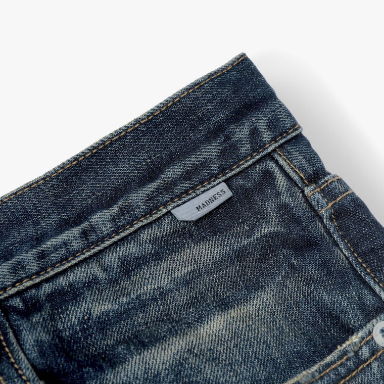 MADNESS AGING 5P DENIM PANTS. RELAXED-INDIGO