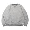 MADNESS AGING RAGLAN CREW SWEAT (MADE IN JAPAN)-HEATHER GREY