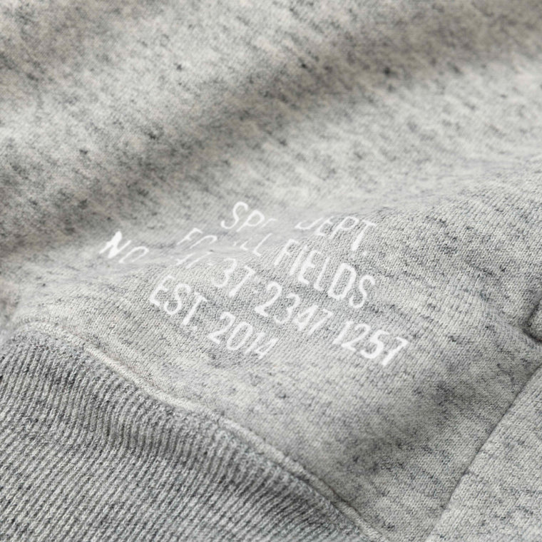 MADNESS AGING RAGLAN CREW SWEAT (MADE IN JAPAN)-HEATHER GREY