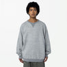 MADNESS AGING RAGLAN CREW SWEAT (MADE IN JAPAN)-HEATHER GREY