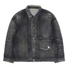 MADNESS AGING TYPE-I DENIM TRUCKER (DAMAGED AND REPAIRED FINISH) (MADE IN JAPAN)-BLACK INDIGO