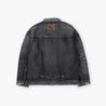 MADNESS AGING TYPE-I DENIM TRUCKER (DAMAGED AND REPAIRED FINISH) (MADE IN JAPAN)-BLACK INDIGO