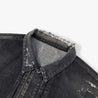 MADNESS AGING TYPE-I DENIM TRUCKER (DAMAGED AND REPAIRED FINISH) (MADE IN JAPAN)-BLACK INDIGO