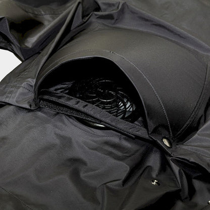 MEANSWHILE AIR CICULATION SYSTEM RAIN JACKET-BLACK
