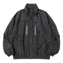 MEANSWHILE AIRY NYLON WIND JACKET-OFF BLACK