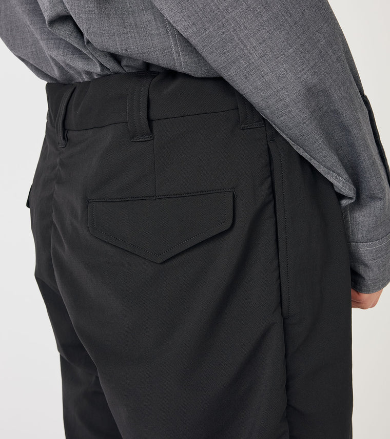 Nanamica ALPHADRY DOUBLE PLEAT SHORTS-BLACK