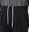 Nanamica ALPHADRY DOUBLE PLEAT SHORTS-BLACK
