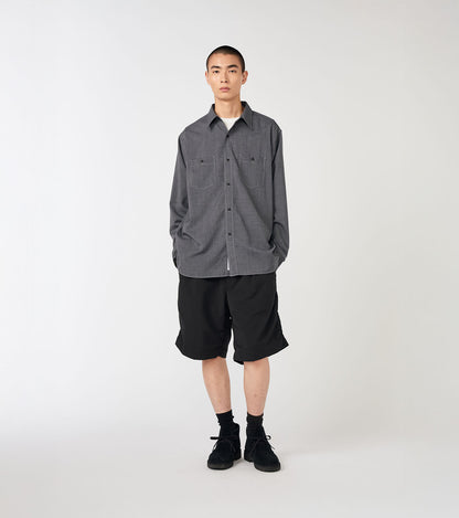 Nanamica ALPHADRY DOUBLE PLEAT SHORTS-NAVY