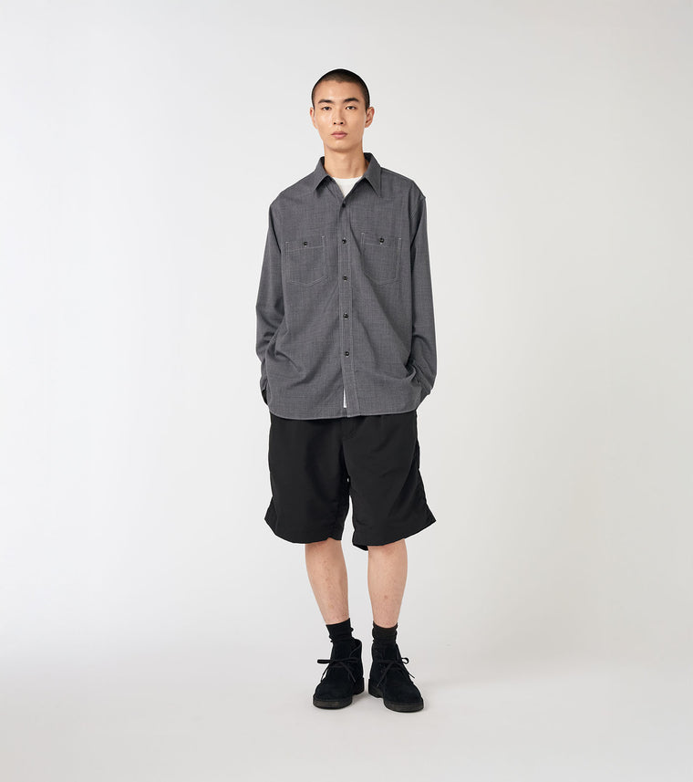 Nanamica ALPHADRY DOUBLE PLEAT SHORTS-NAVY