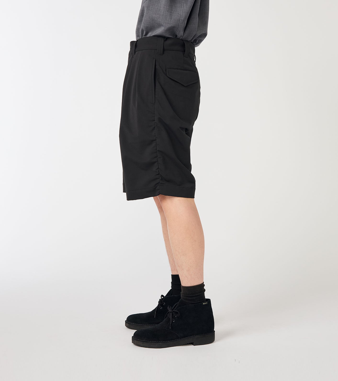 Nanamica ALPHADRY DOUBLE PLEAT SHORTS-NAVY