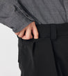 Nanamica ALPHADRY DOUBLE PLEAT SHORTS-BLACK