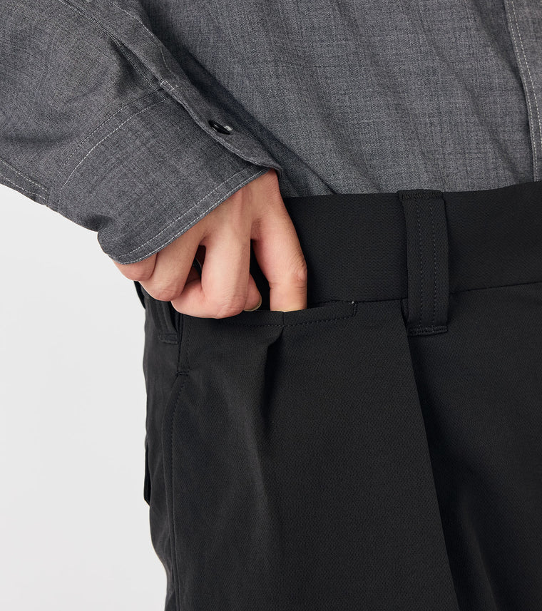 Nanamica ALPHADRY DOUBLE PLEAT SHORTS-NAVY