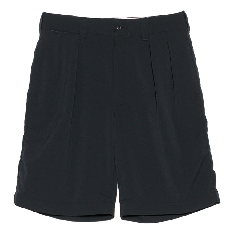 Nanamica ALPHADRY DOUBLE PLEAT SHORTS-NAVY